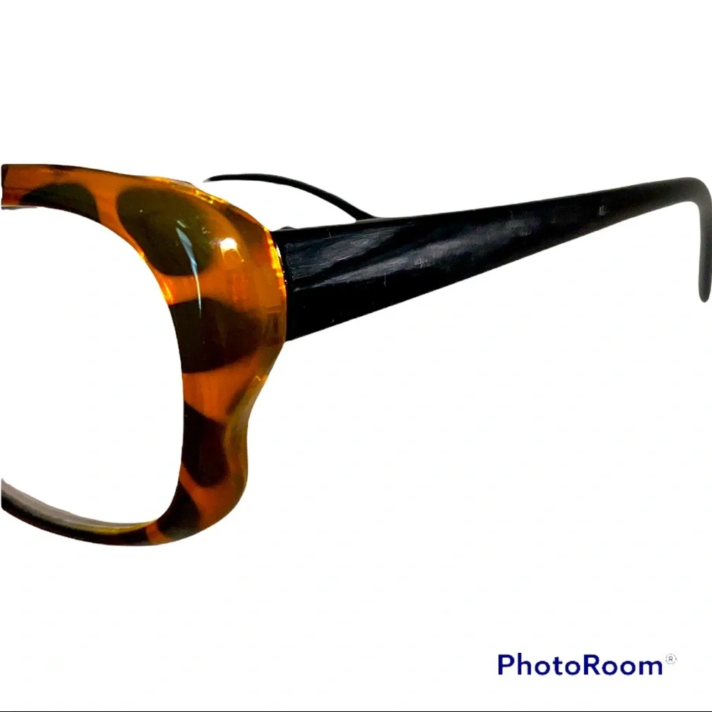 NEW! NANETTE LEPORE Premium Readers +1.50 Brown Tortoise Black Frames and Arms